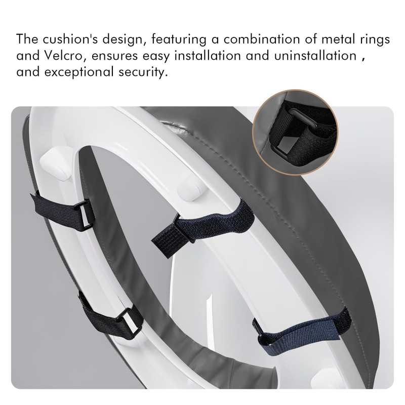 Toilet Seat Cushion with 2-inch High-Density Foam,Toilet Seat Riser-Suitable for
