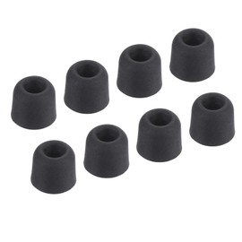 sourcing map Replacement Foam Ear Tips Earbuds Bud 4-4.7mm Middle Size Earbuds Tips for Earphones Black 8 Pcs