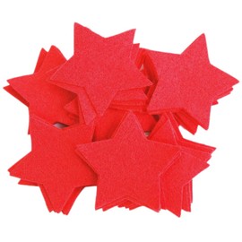 Playfully Ever After 1 Inch 140pc Stiff Felt Stars (Red)