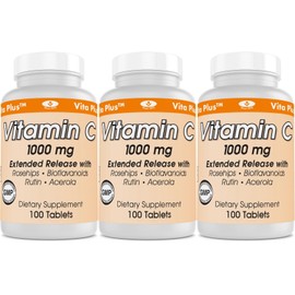 Vita Plus 3 Pack Vita Plus Vitamin C 1000 mg 100 tablets