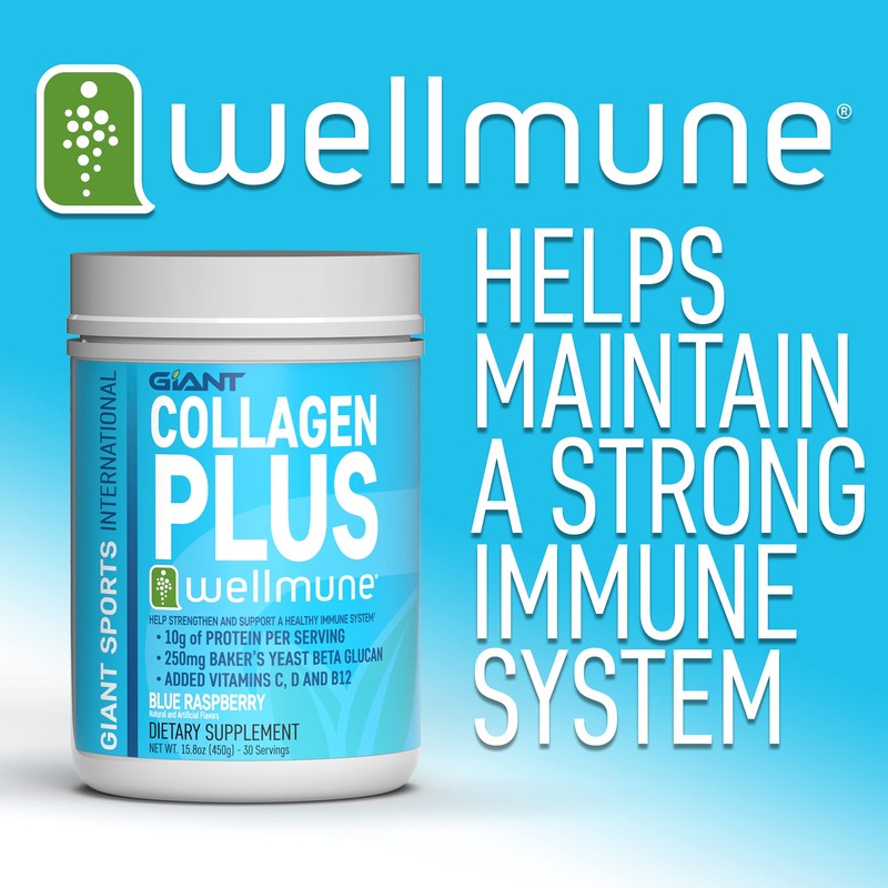 Giant Sports Péptidos de Colágeno | Plus Beta Glucano (WELLMUNE®)