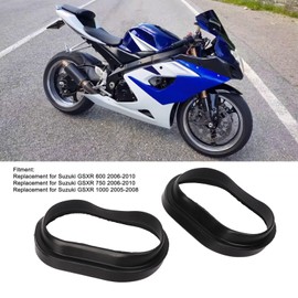 Air Intake Duct, 2 Pieces Air Intake Pipe Duct Rubber Boot Inlet Pipe Gasket Replacement for Suzuki GSXR 600 750 1000