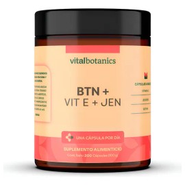 Vitamina E + Biotina Pura Con 200 Capsulas | Vitalbotanics