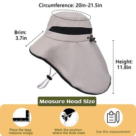 Kids Sun Hat UPF50+ Sun Protection Boys Bucket Hat Summer Girls Beach Hats with Neck Flap Adjustable Fishing Safari Hat