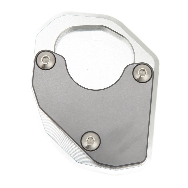 Motorcycle Side Stand Extension Plate Aluminum Alloy Gray Rustproof Replacement