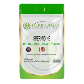 HB Spermidine Supplements | 120 High Strength Spermidine Capsules - 4mg per Serving | Spermidine Supplements for Women & Men | Non-GMO,Gluten & Allergen Free | Made in The UK
