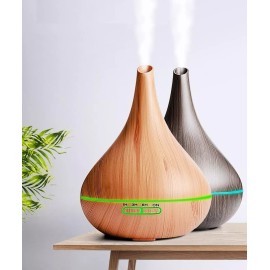 FUTUREM Humificador Difusor Aroma De 500ml Led Madera + 12 Esencias
