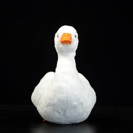 ZHONGXIN MADE Simulation Cole Duck Plush Toy Stuffed Animal - 12 inch Simulation White Call Duck Doll Plush Toys as Gift for Your Kids (Cole Duck)