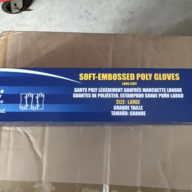 Sta-Dri Soft embossed Poly Gloves 2gm3