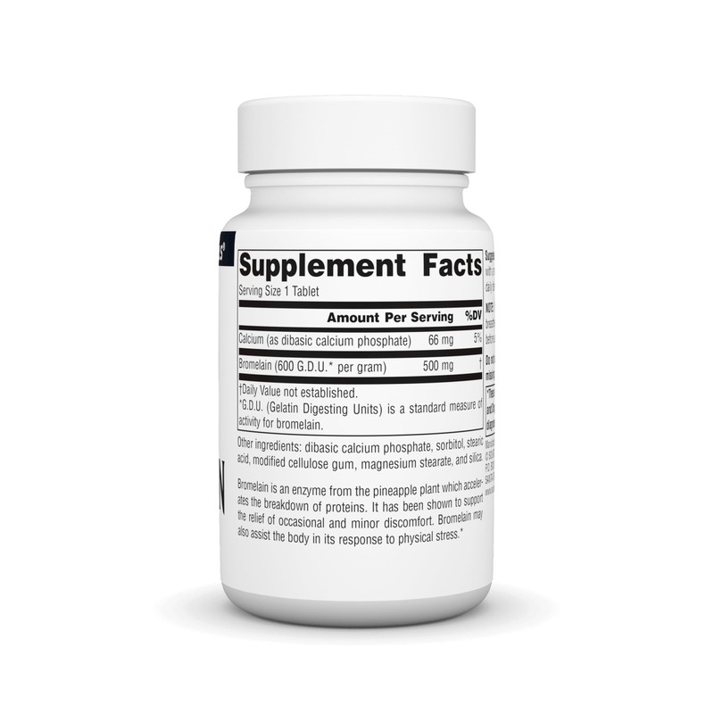 Source Naturals Bromelain 500mg Proteolytic Enzyme Supplement - 60 Tablets