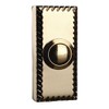 Byron Wired Bell Push Flush Mounted - Silver/ Brass