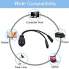 JSADZKJ IEC 320 C6 to Dual C7 Y Splitter Extension