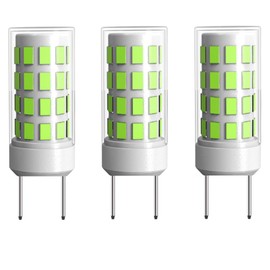 LUHMQ 3-Pack GY6.35 LED Bulbs AC110V-130V GY6.35 Bi-pin Base T4 JCD Type 3.5W(35W Halogen Bulb Equivalent)350LM,for Desk Lamp,kitchen counters,Chandelier Light Landscape Lighting(Daylight White 6000K)