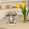 Easter Gnome Eggs and Flowers Diamond Painting Desktop Ornament Kit,