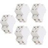 Power Socket 5 Hole 250V Durable Material Stable Sockets Safe