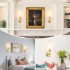 Gold Bathroom Wall Sconces Set of 2, Modern Wall Sconces