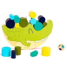 MILAN -S8428911 Wooden Educational Toy, Usable Cylinder Coco Balance, Multicoloured, from 36 Months (FACTIS, S.A. 660510)