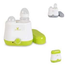 Cangaroo BabyDuo Bottle Warmer for 2 Bottles, Sterilisation of Small Parts, Colour: Green