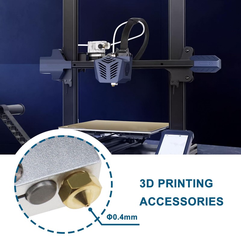 1 Set V5 Hotend Kit 3D Printer Nozzle Extruder Assembly,