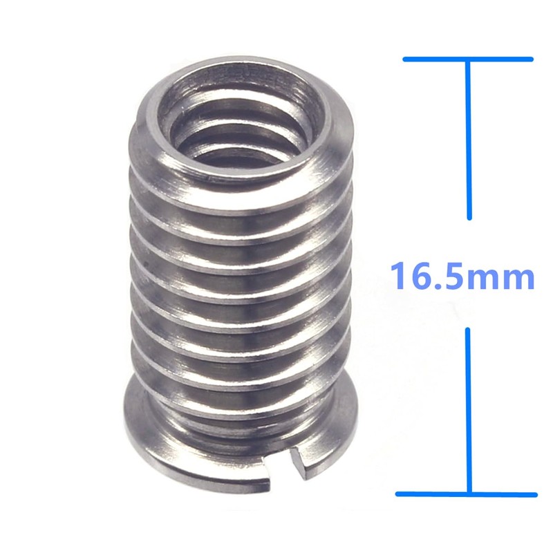 HITHUT Stainless Steel 1/4"-20 Female to 3/8"-16 Male Convert Screw