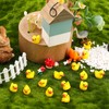 Partideal 100pcs Mini Resin Ducks, Vivid Shape Tiny Ducks, Cute
