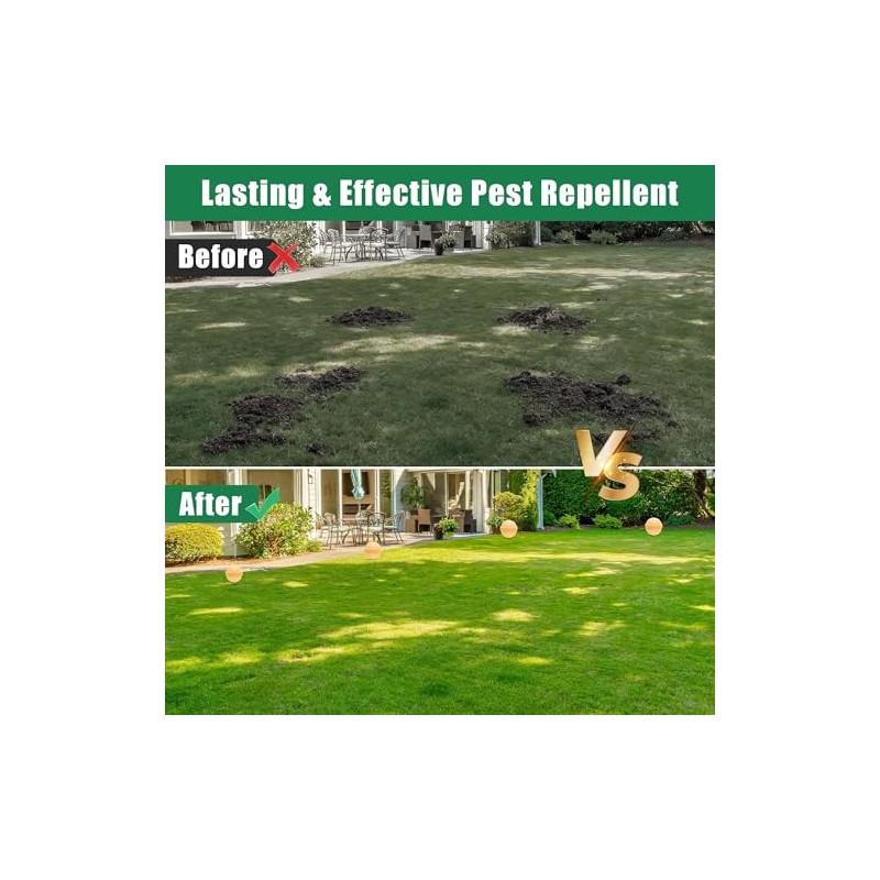 36Pack Mole Repellent Balls for Yard - Natural Pest Control
