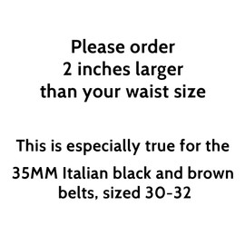 Beep Free 1 3/8” Italian Leather Belt | Black | 30-32 | Airport Friendly | Metal Free