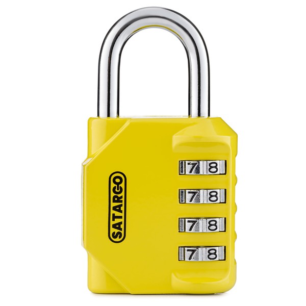 Satargo 4 Digit Combination Padlock for Gym Locker - Indoor