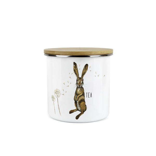 Purely Home Hares Tea Storage Canister - Hare And Dandelion
