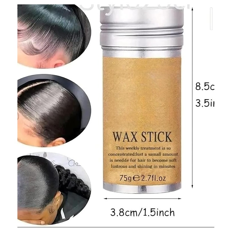 3 Barra de Cera Para Peinar El Cabello, 75g, Control