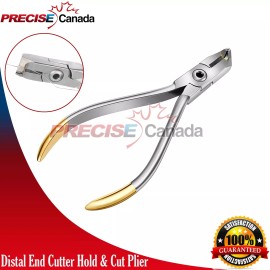 PRECISE CANADA T/C Distal End Cutter Flush Cut Wire Orthodontic Plier Safety Hold Wire Pin