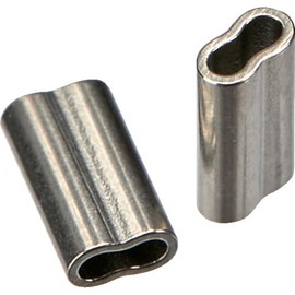 TRUSCO SRB10S Stainless Steel Sleeve for Wire Rope (2 pieces) for 0.8-1.0 Pie