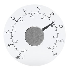 Window Thermometer, Outdoor Thermometer Temperature Gauge for Patio Outdoor Stick Adhesive Transparent Dial Wall No Battery Needed Waterproof Accurate Readings for Home Patio Yard Glass