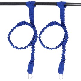 Qaziuy Pack of 2 Kayak Paddle Leads, 95-155 cm, Stretchy Paddle Straps with Carabiner, Elastic Paddle Lead for Kayak, Canoe, SUP Board Paddling, Surfboards, Fishing Rods