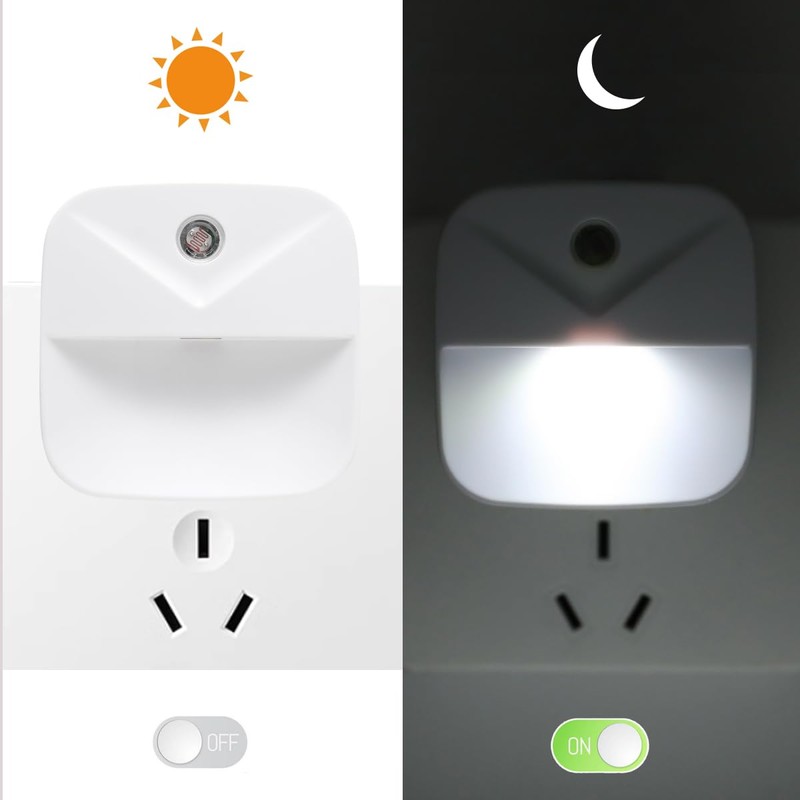 KINUR - Paquete de 6 luces LED de noche para