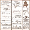 Word Stencils for Painting On Wood Reusable Farmhouse Welcome Stencils