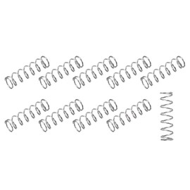 METALLIXITY Compression Springs (0.7x7mm OD,25mm Free Length) 10Pcs, 304 Stainless Steel Extension Spring - for Shop Home Repairs, DIY Projects, Silver Tone