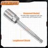 sourcing map Nut Driver Drill Bit 17mm Metric Impact Socket