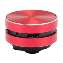 Bone Conduction Speaker, Portable Wireless Speaker Stereo Speaker, Dual Speaker Bluetooth 5.0 Bass Speaker with Suction Cup, Intercom, FM Radio Function, for Bathroom Outdoor (Red)