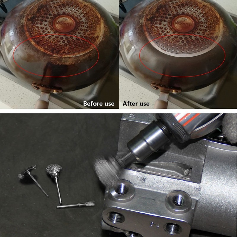 Rocaris 45PC Wire Brushes Set Steel Wheel Brushes Accessories for