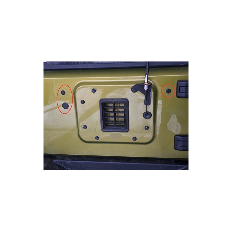 Plastic Tailgate Plug Set for Jeep JK Wrangler Tramp Stamp