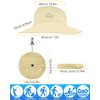 BROTOU UPF 50 Foldable Unisex Wide Brim Sun Hats, Breathable