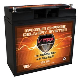 VMAX V20-600 Backup 20ah battery compatible with Door King 6400 10W Solar Control Box 12V