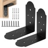 Rasugarlary Heavy Duty Corner Brackets, 6"x6"x3" L Brackets Heavy Duty