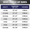 Bagtron 33 Gallon Trash Bags, 30 Micron Heavy Duty Pure
