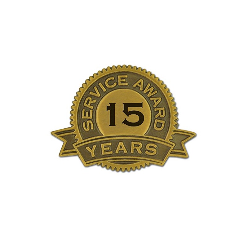 PinMart 15 Years of Service Award Lapel Pin
