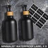 Juego de Baño Accesorios 5Pcs, Negro Accesorios para Baño con