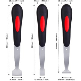 Auto glass residual glue repair tool, including 3 types of cutter heads, specializing in processing various glass residues