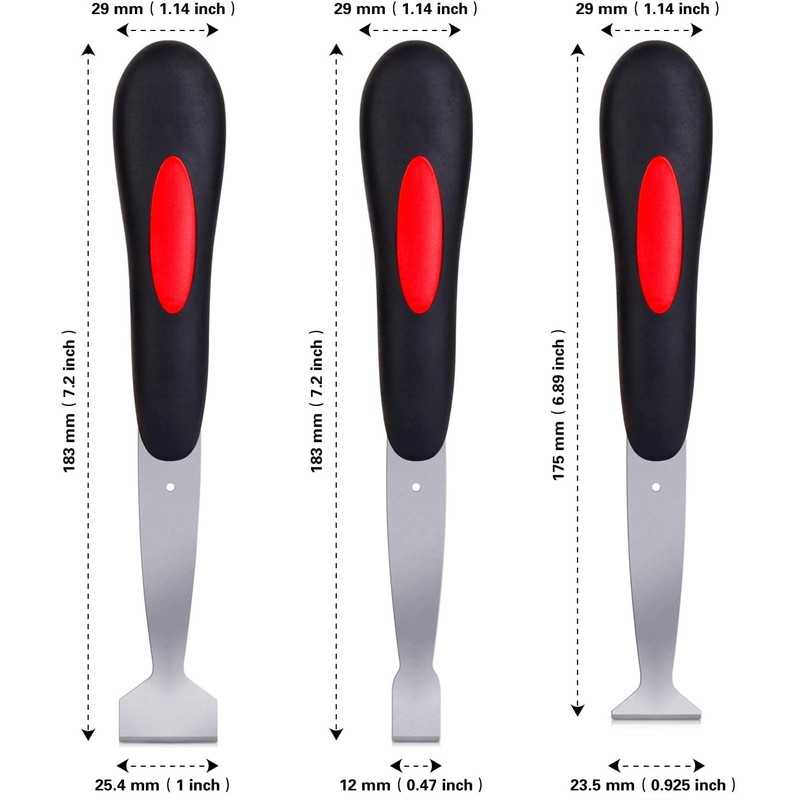 Auto glass residual glue repair tool, including 3 types of