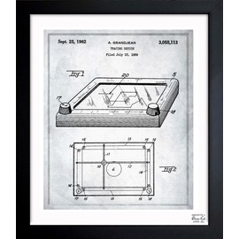 Oliver Gal "Etch A Sketch 1962" Framed Art, 10" x 12"